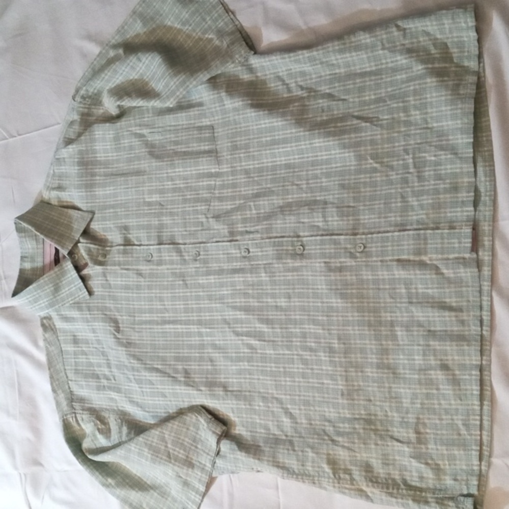Bugatchi Uomo pastel plaid short sleeve button down shirt